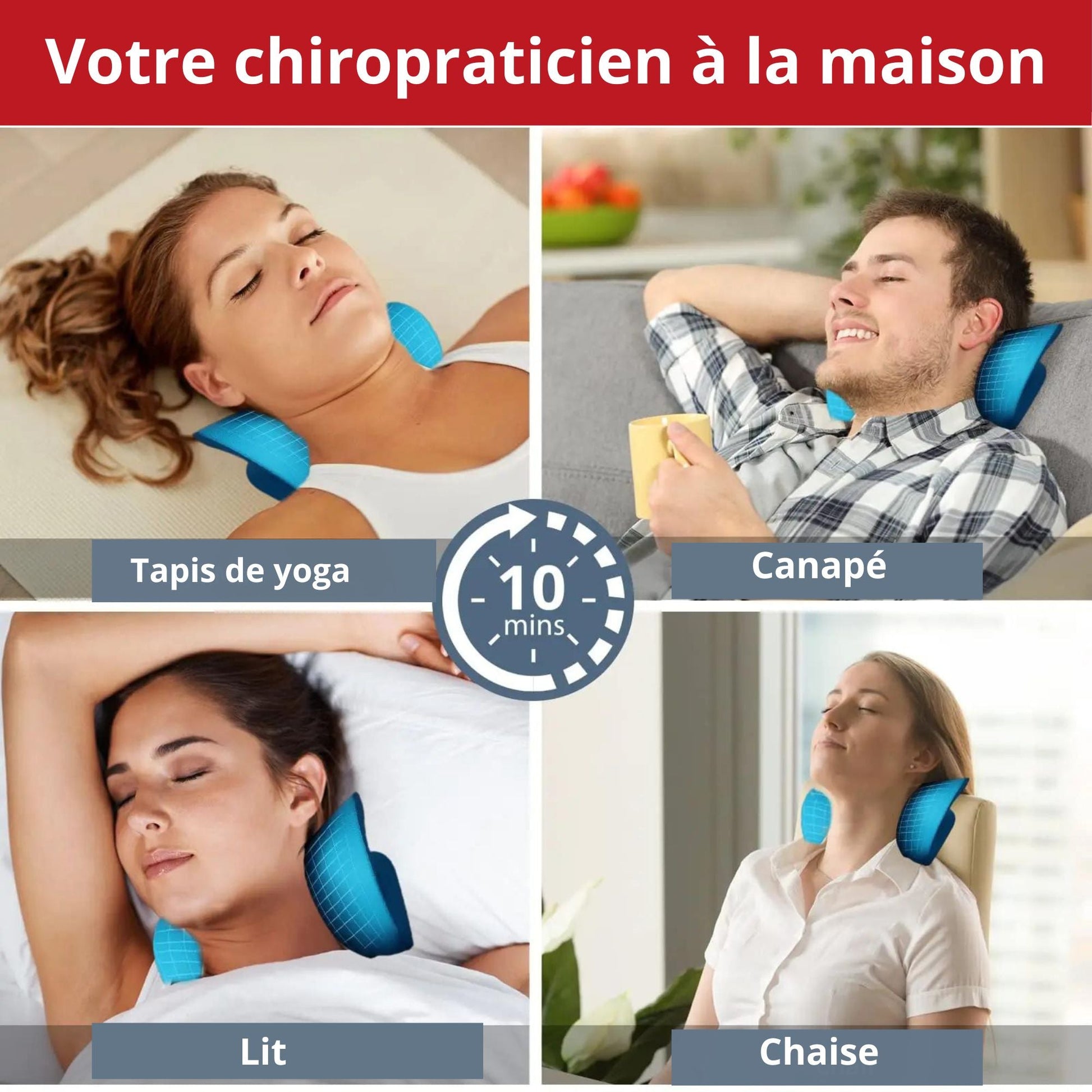 Oreiller de traction cervicale - Relaxpillow™ - Fitnessmieuxetre