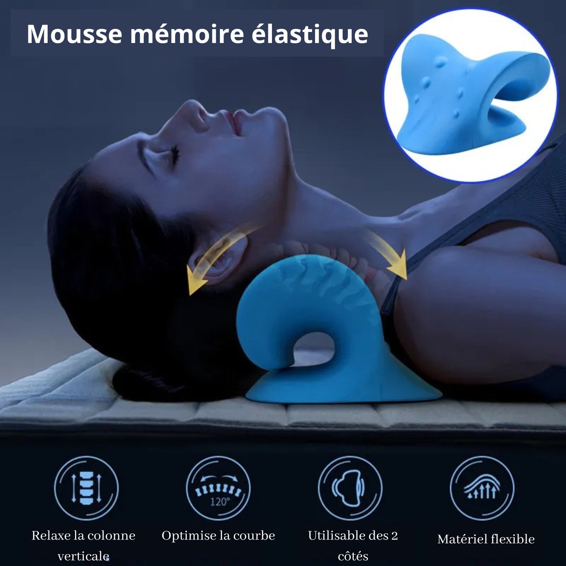 Oreiller de traction cervicale - Relaxpillow™ - Fitnessmieuxetre